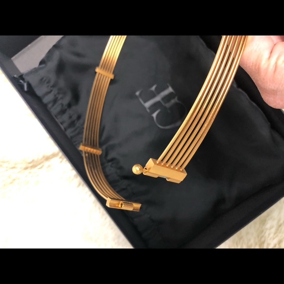 Gianfranco ferre belt. Gold color and pyrite stone main image 8
